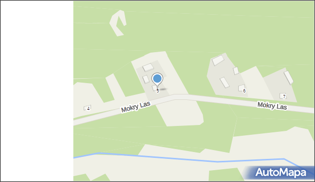 Mokry Las, Mokry Las, 5, mapa Mokry Las