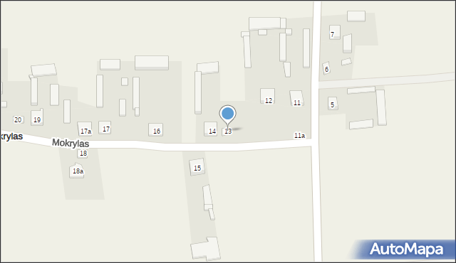 Mokrylas, Mokrylas, 13, mapa Mokrylas