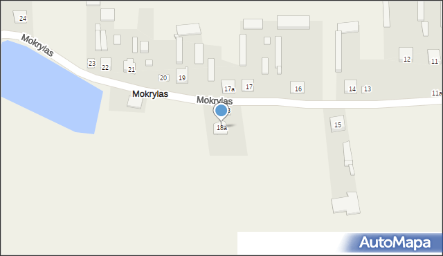 Mokrylas, Mokrylas, 18a, mapa Mokrylas