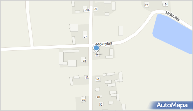Mokrylas, Mokrylas, 26, mapa Mokrylas