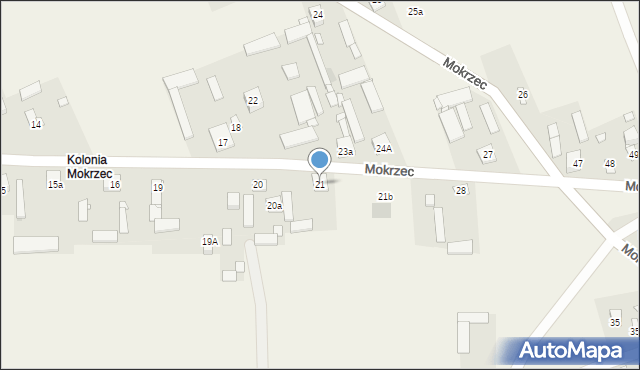 Mokrzec, Mokrzec, 21, mapa Mokrzec