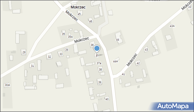 Mokrzec, Mokrzec, 37, mapa Mokrzec