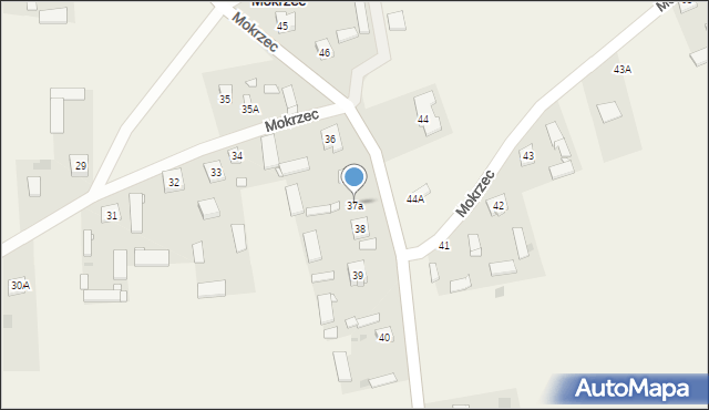 Mokrzec, Mokrzec, 37a, mapa Mokrzec