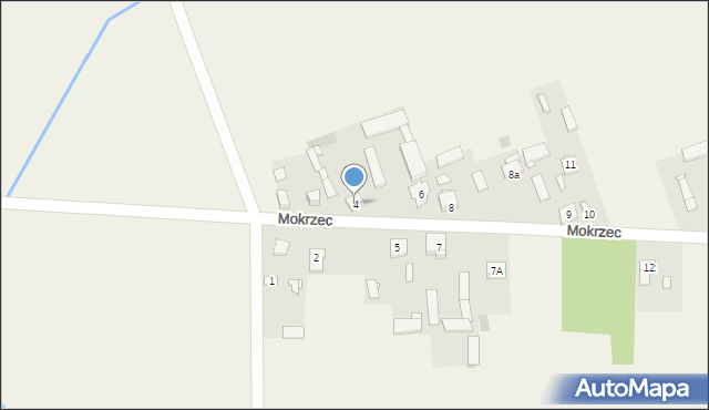 Mokrzec, Mokrzec, 4, mapa Mokrzec