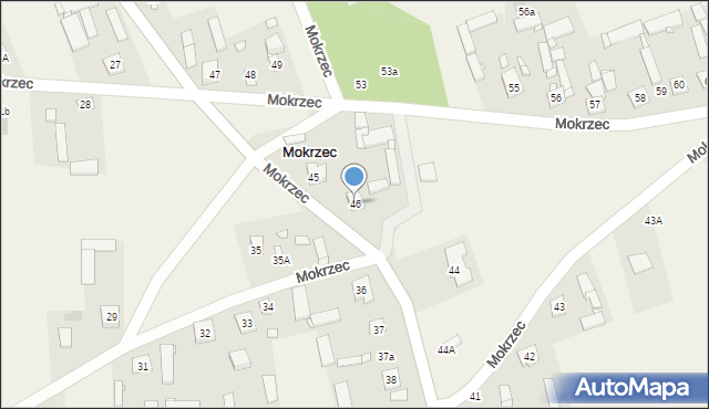 Mokrzec, Mokrzec, 46, mapa Mokrzec