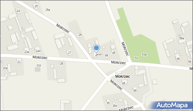 Mokrzec, Mokrzec, 47, mapa Mokrzec