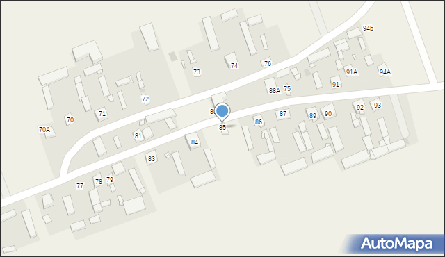 Mokrzec, Mokrzec, 85, mapa Mokrzec