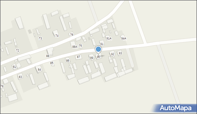 Mokrzec, Mokrzec, 90, mapa Mokrzec