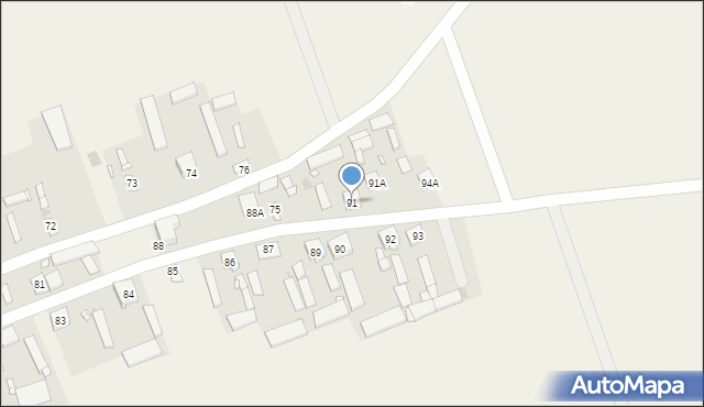 Mokrzec, Mokrzec, 91, mapa Mokrzec