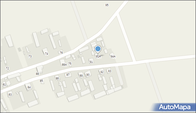 Mokrzec, Mokrzec, 91A, mapa Mokrzec
