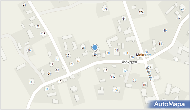 Mokrzec, Mokrzec, 29, mapa Mokrzec