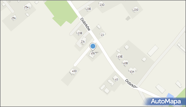 Mokrzec, Mokrzec, 43c, mapa Mokrzec