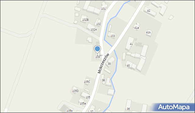 Mokrzeszów, Mokrzeszów, 104, mapa Mokrzeszów