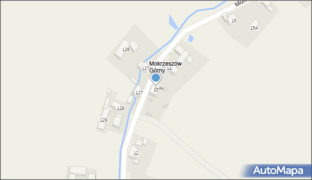 Mokrzeszów, Mokrzeszów, 13, mapa Mokrzeszów