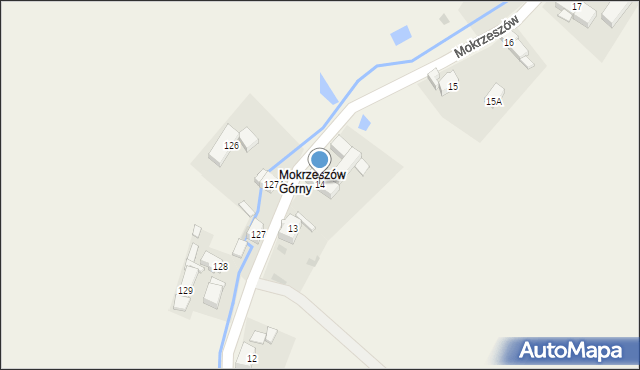 Mokrzeszów, Mokrzeszów, 14, mapa Mokrzeszów