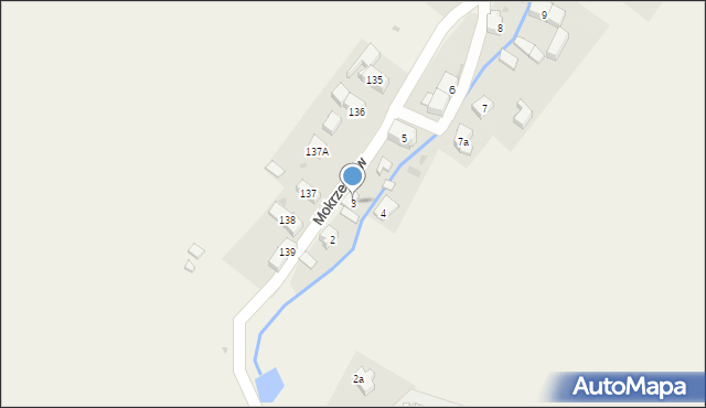 Mokrzeszów, Mokrzeszów, 3, mapa Mokrzeszów