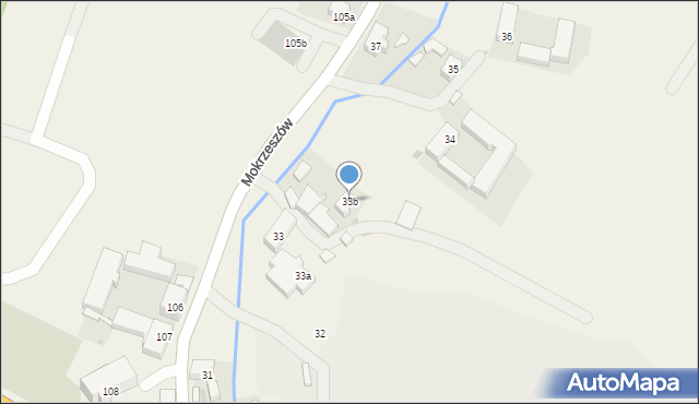 Mokrzeszów, Mokrzeszów, 33b, mapa Mokrzeszów