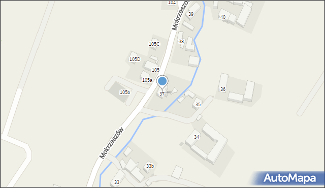 Mokrzeszów, Mokrzeszów, 37, mapa Mokrzeszów