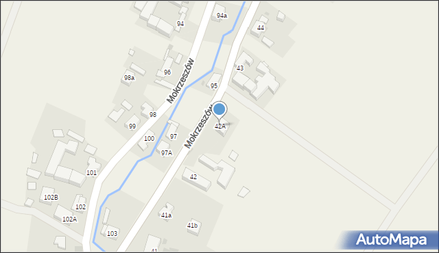 Mokrzeszów, Mokrzeszów, 42A, mapa Mokrzeszów