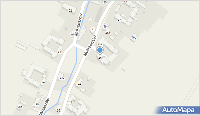 Mokrzeszów, Mokrzeszów, 45, mapa Mokrzeszów