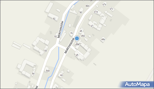 Mokrzeszów, Mokrzeszów, 45a, mapa Mokrzeszów