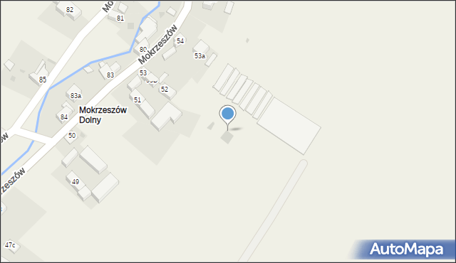 Mokrzeszów, Mokrzeszów, 51a, mapa Mokrzeszów