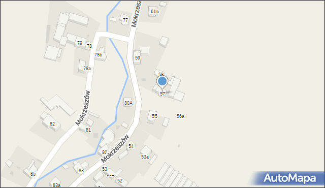 Mokrzeszów, Mokrzeszów, 57, mapa Mokrzeszów