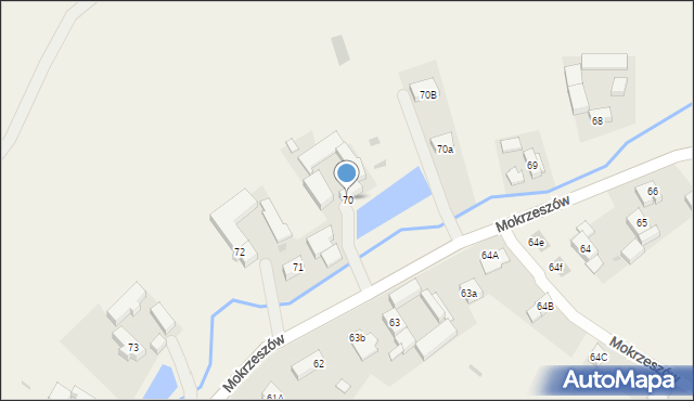 Mokrzeszów, Mokrzeszów, 70, mapa Mokrzeszów
