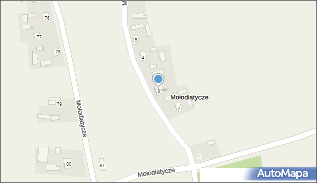 Mołodiatycze, Mołodiatycze, 3, mapa Mołodiatycze