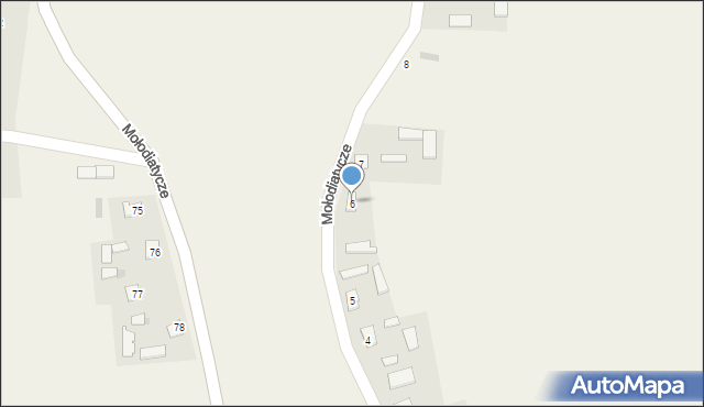 Mołodiatycze, Mołodiatycze, 6, mapa Mołodiatycze