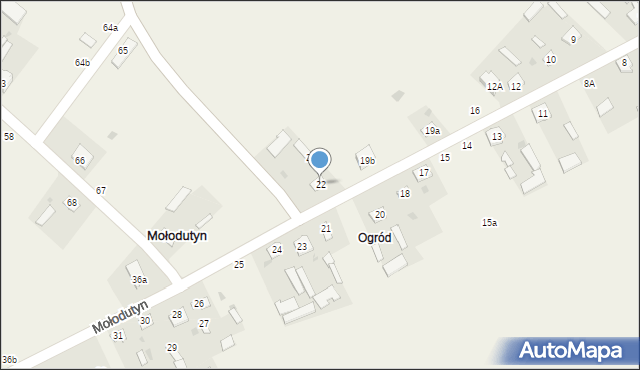 Mołodutyn, Mołodutyn, 22, mapa Mołodutyn