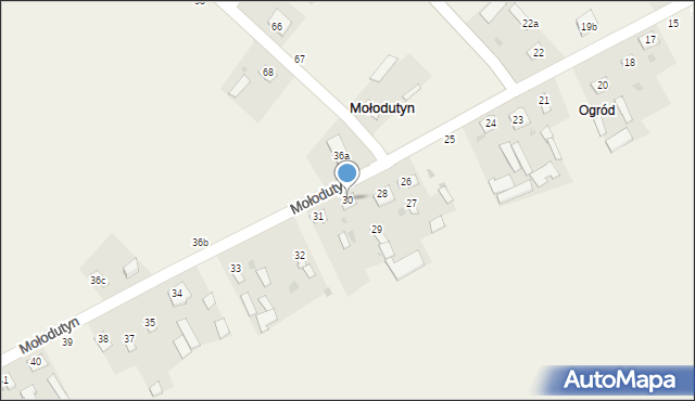 Mołodutyn, Mołodutyn, 30, mapa Mołodutyn