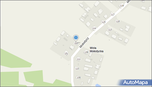 Mołodycz, Mołodycz, 112, mapa Mołodycz