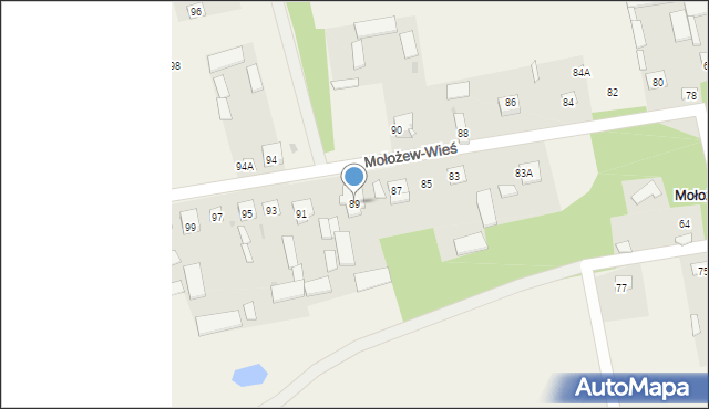 Mołożew-Dwór, Mołożew-Dwór, 89, mapa Mołożew-Dwór