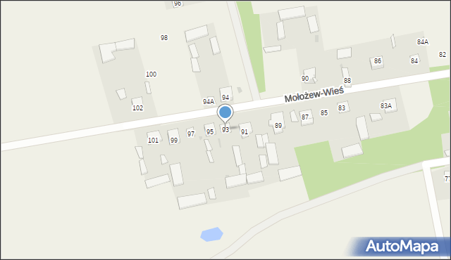 Mołożew-Dwór, Mołożew-Dwór, 93, mapa Mołożew-Dwór