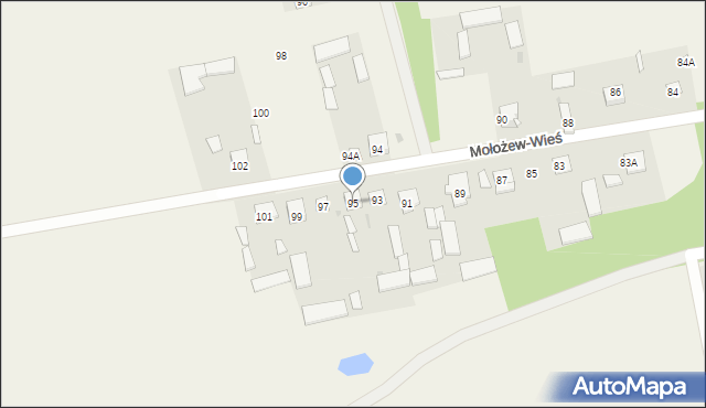 Mołożew-Dwór, Mołożew-Dwór, 95, mapa Mołożew-Dwór