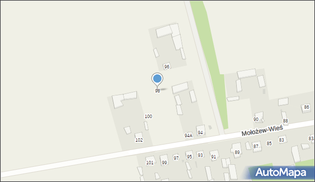 Mołożew-Dwór, Mołożew-Dwór, 98, mapa Mołożew-Dwór