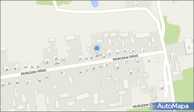 Mołożew-Wieś, Mołożew-Wieś, 16, mapa Mołożew-Wieś