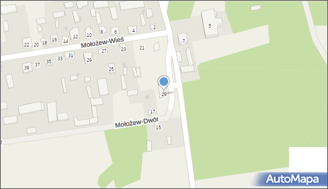 Mołożew-Wieś, Mołożew-Wieś, 19, mapa Mołożew-Wieś