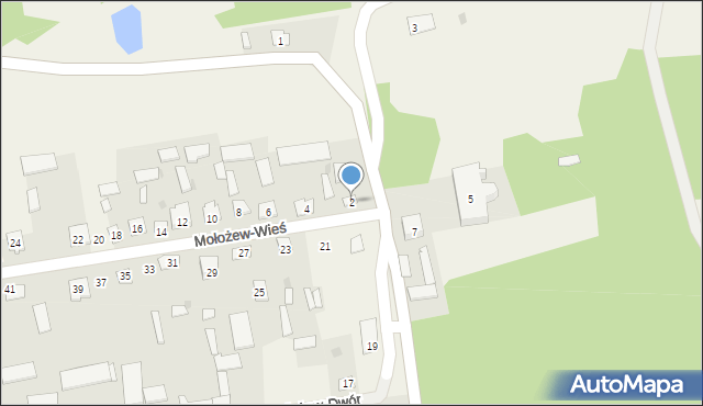 Mołożew-Wieś, Mołożew-Wieś, 2, mapa Mołożew-Wieś