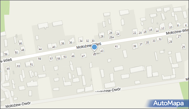 Mołożew-Wieś, Mołożew-Wieś, 45, mapa Mołożew-Wieś