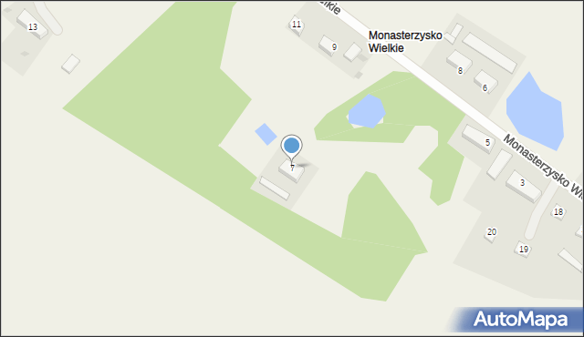 Monasterzysko Wielkie, Monasterzysko Wielkie, 7, mapa Monasterzysko Wielkie