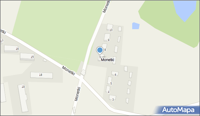 Monetki, Monetki, 7, mapa Monetki