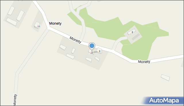 Monety, Monety, 10, mapa Monety