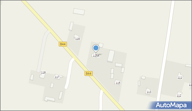 Moniatycze, Moniatycze, 115A, mapa Moniatycze