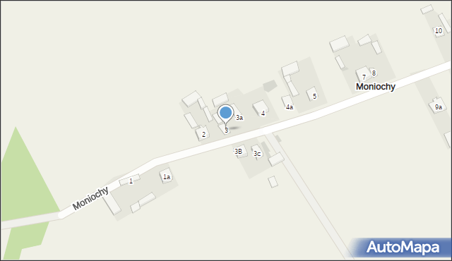 Moniochy, Moniochy, 3, mapa Moniochy
