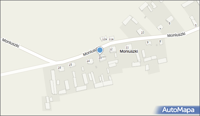 Moniuszki, Moniuszki, 13, mapa Moniuszki