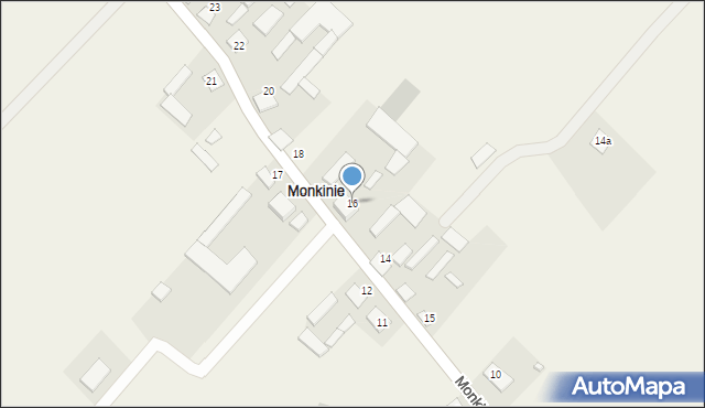 Monkinie, Monkinie, 16, mapa Monkinie