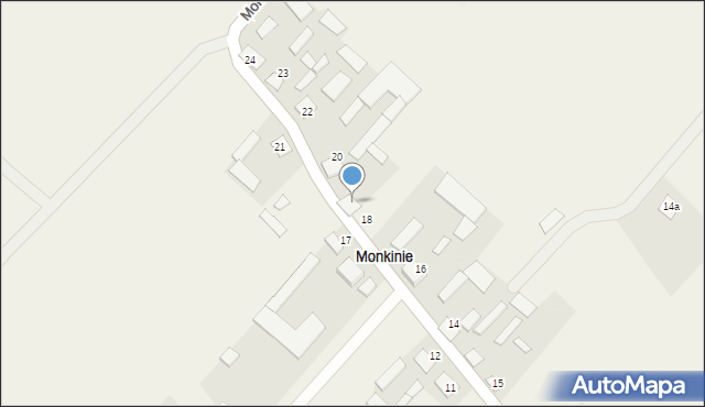 Monkinie, Monkinie, 19, mapa Monkinie