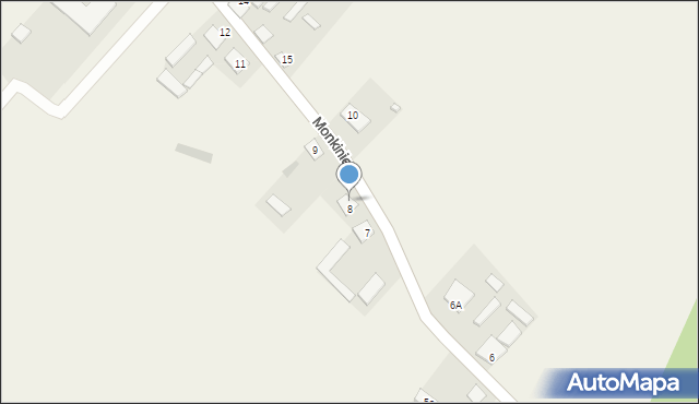 Monkinie, Monkinie, 8A, mapa Monkinie